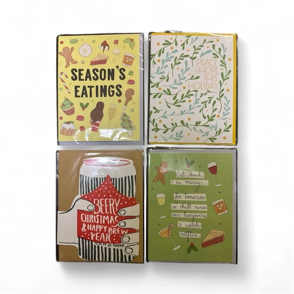 Novelty Christmas Greeting Cards- 9 pack